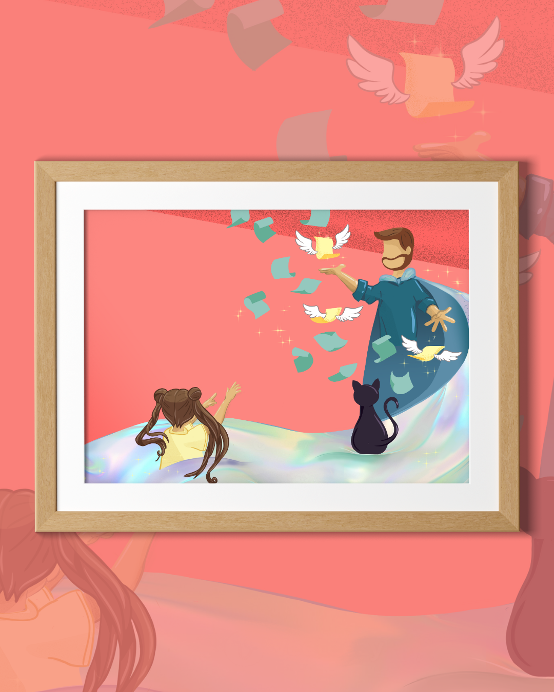 Print Mi papá superhéroe_fineart_galeria_de_arte_agencia_de_arte