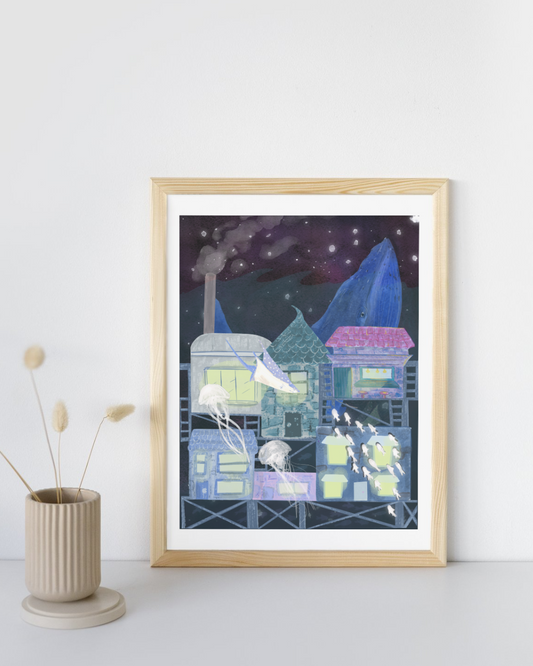Print Palafitos Submarinos_fineart_galeria_de_arte_agencia_de_arte